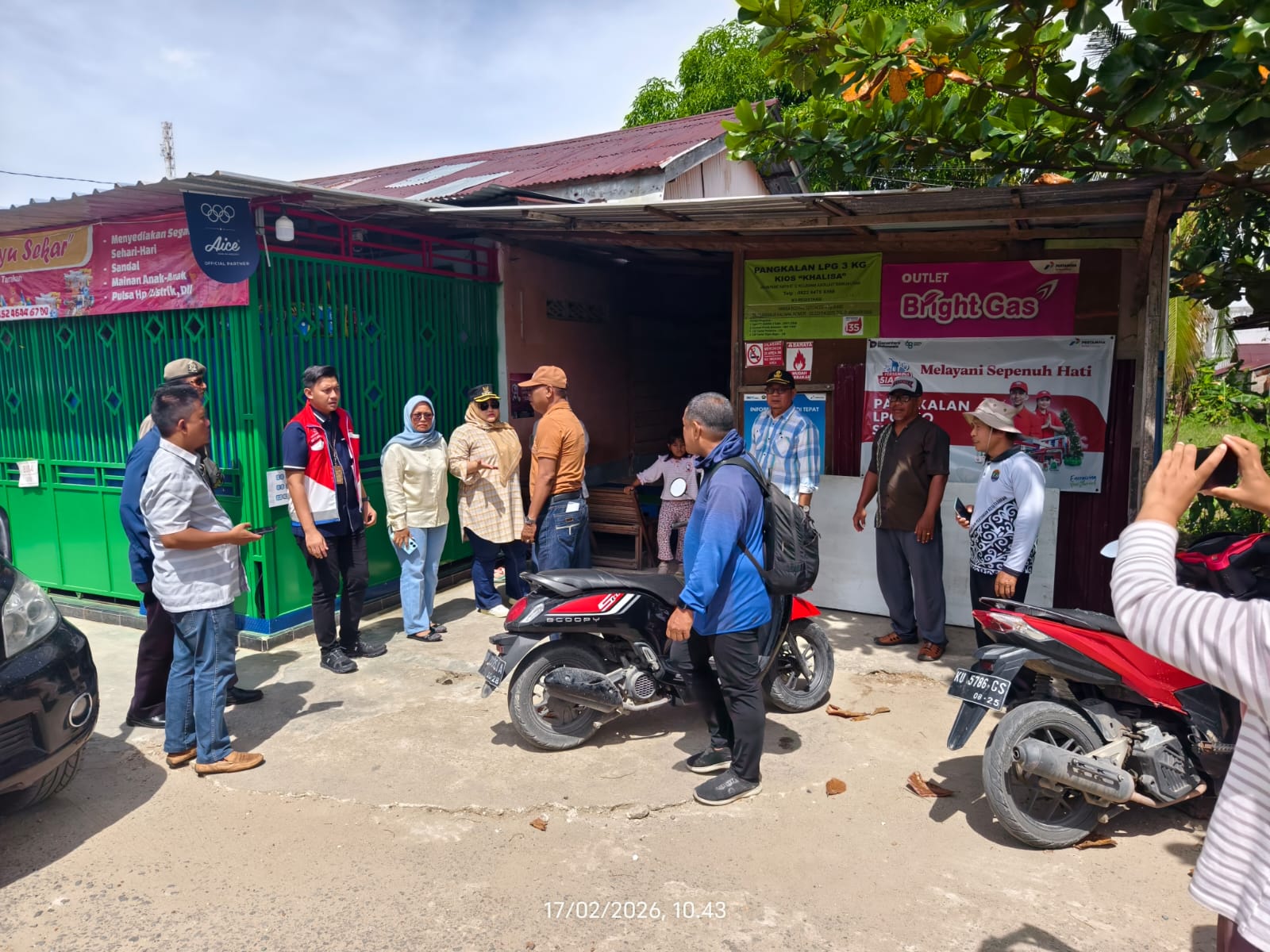 Sidak dan Monitoring Evaluasi Lapangan Ke Pangkalan Kios LPG 3 KG Di Wilayah Kecamatan Tarakan Utara